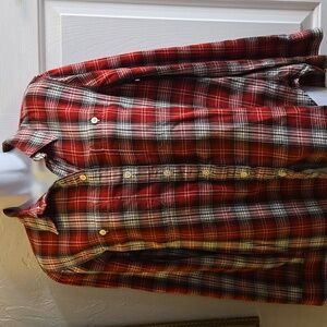 Lauren Jeans Co. Cotton Long Sleeve Plaid Shirt